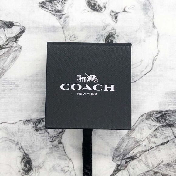 ❤︎ COACH ❤︎ 90715 Demi-Fine Horse And Carriage Stud Earring - Picture 3 of 6